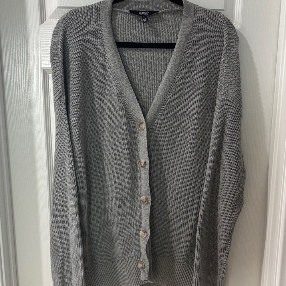 Hudson Jeans Gray Women's Cardigan NWOT size XL